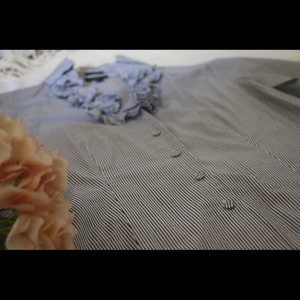 Talbots Striped Button Down